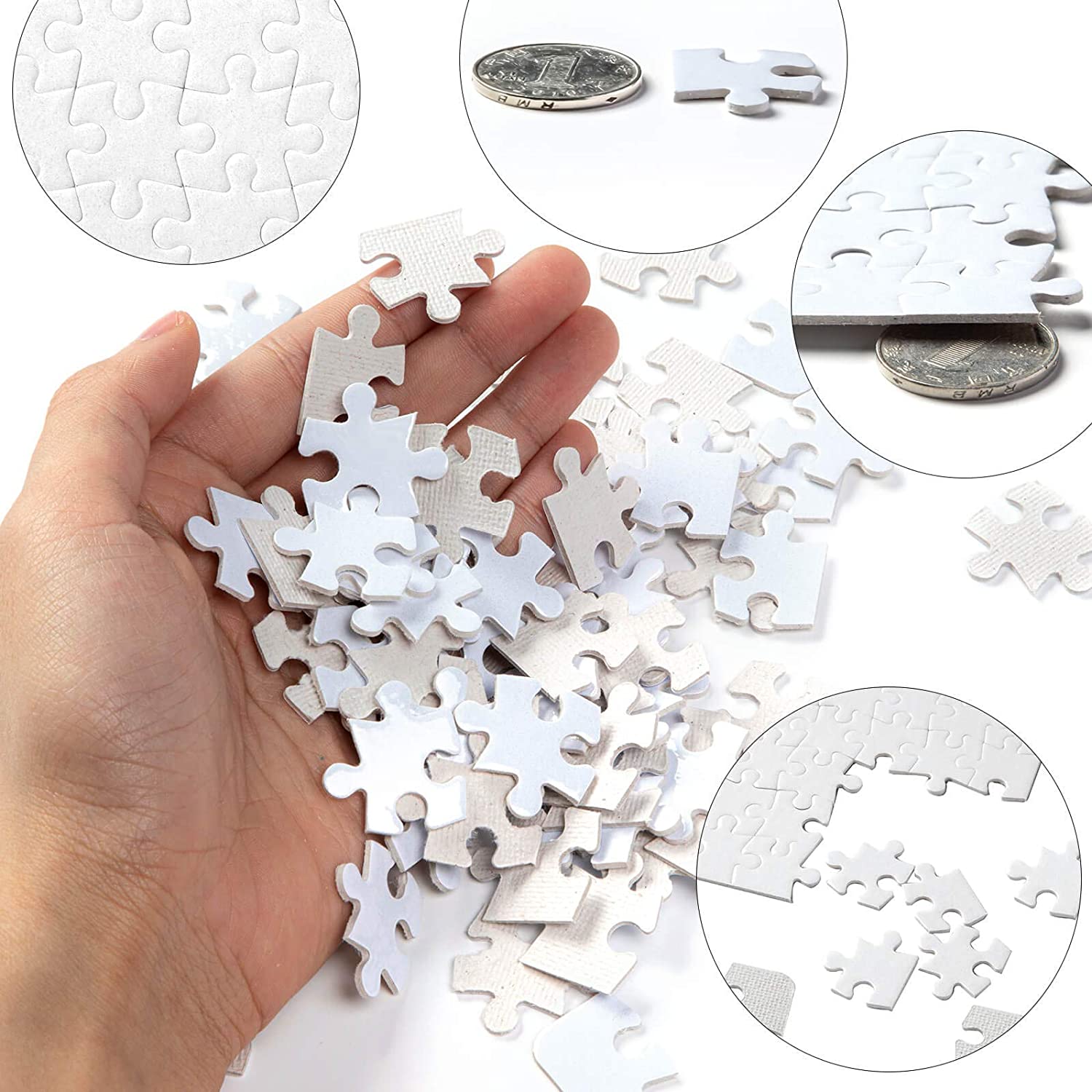 A4 Blank Printable Jigsaw Puzzle (10 Sheets)